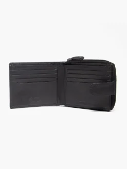 Black Leather JCB Wallet