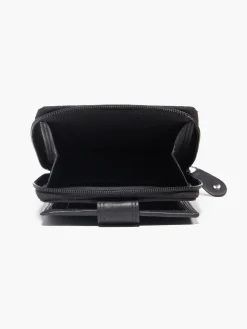 Black Leather JCB Wallet