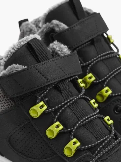 Black Midcut Velcro Kid's Trainer