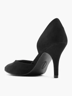 Black Open Waisted Stiletto Heel
