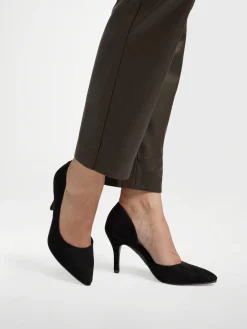 Black Open Waisted Stiletto Heel