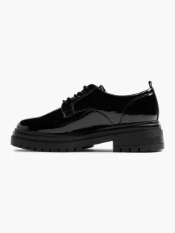 Black Patent Lace Up Shoe