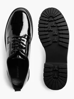 Black Patent Lace Up Shoe