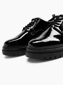 Black Patent Lace Up Shoe