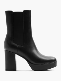 Black Platform Chelsea Boot