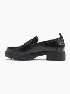 Black PU Chunky Classic Loafer