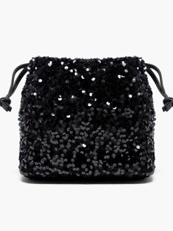 Black Sequin Party Bag