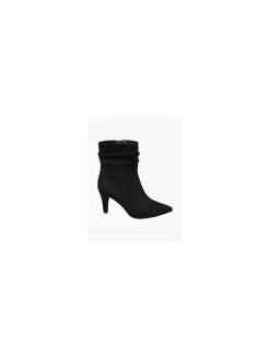 Black Stiletto Heeled Ankle Boots