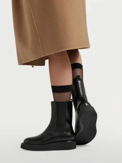 Black Tall Platform Chelsea Boot