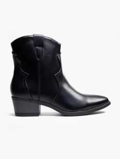 Black Western Ankle Boot