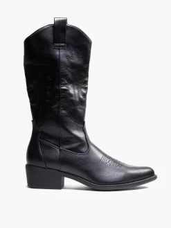 Black Western Long Leg Boot