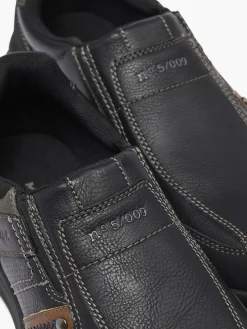 Black/Brown Casual Slip On Shoe