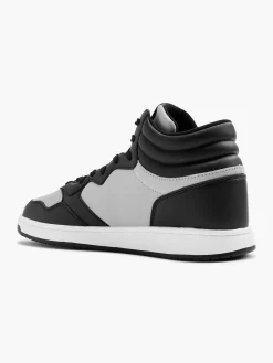 Black/Grey Court Mid Trainers