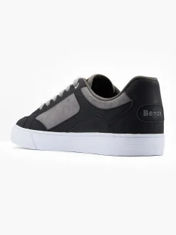 Black/Grey Lace Up Casual Trainers