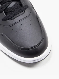 Black/Red Hoops 3.0 Mid Trainers