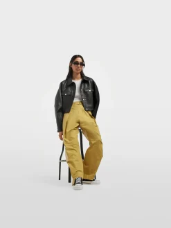 Black/White Canvas Lace Up Trainers