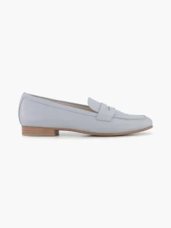 Blue Flat Panelled Loafer