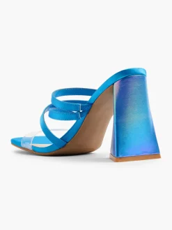 Blue Strapped Mule