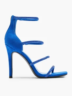 Blue Strappy Stiletto Heel