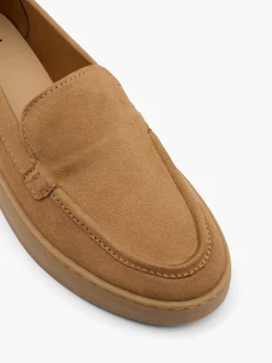 Brown Bench Gum Sole Flat Loafer