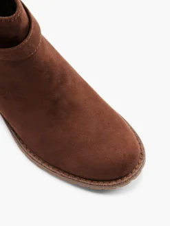 Brown Chelsea Boot with Buckle Detail