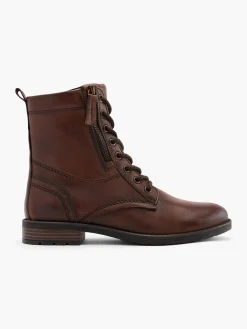 Brown Leather Lace Up Boot