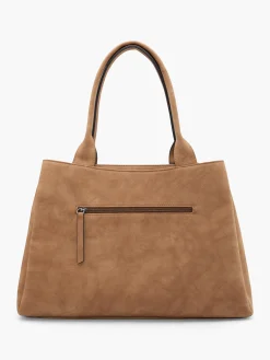 Brown Tote Bag with Adjustable Shoulder Strap
