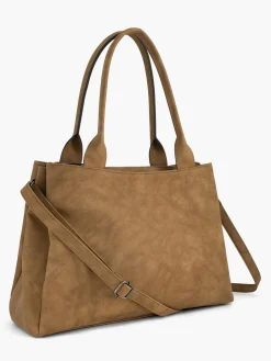 Brown Tote Bag with Adjustable Shoulder Strap