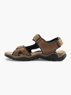 Brown Triple strap Sandals