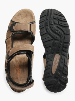 Brown Triple strap Sandals