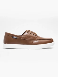 Brown Vulkan Boat Slip On Shoes