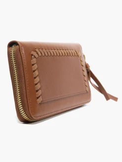 Brown Whipstitch Detail Purse