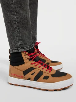 Brown/Black Hi Top Trainers