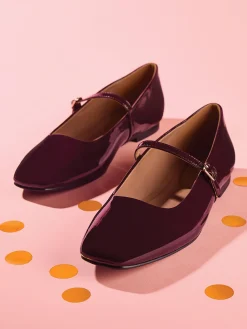 Burgandy Patent Ballet Pump