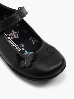 Butterfly Detail Hush Puppies School Shoe