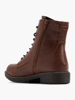 Cognac Lace Up Boot