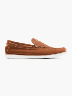 Cognac Leather Loafers
