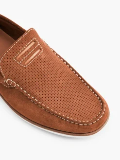 Cognac Leather Loafers