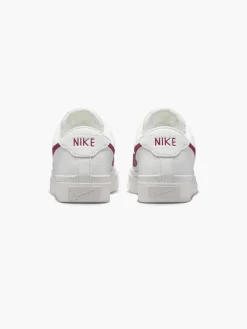 Court Legacy White/Rosewood Pink Lace-up Trainer