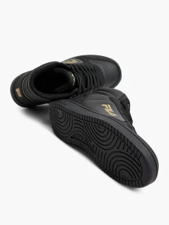 Court Mid Black/Gold Trainers
