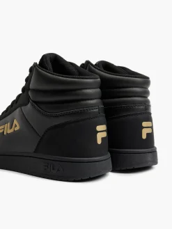 Court Mid Black/Gold Trainers