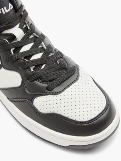 Court Mid White/Black Trainers