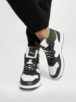 Court Mid White/Black Trainers