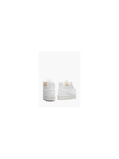 Court Royale 2 Mid White Lace-up Trainer