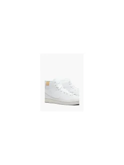 Court Royale 2 Mid White Lace-up Trainer