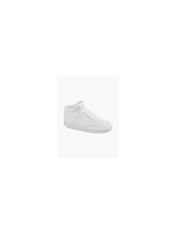 Court Vision Mid White Lace-up Trainer