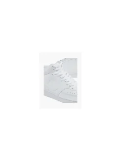 Court Vision Mid White Lace-up Trainer
