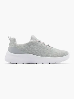 Cyclone Grey/White Slip On Trainers