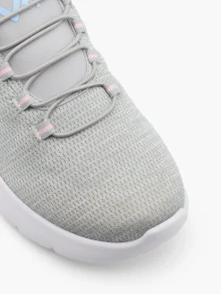 Cyclone Grey/White Slip On Trainers