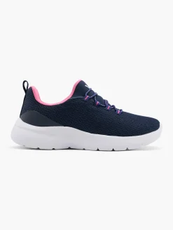 Cyclone Navy/Pink Slip On Trainers